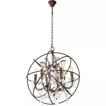 Подвесная люстра LOFT IT Foucaults Orb Crystal LOFT1897/6