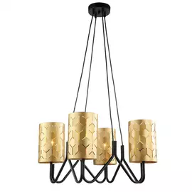 Подвесная люстра lumien hall нерей 4001/4p-bk-gd