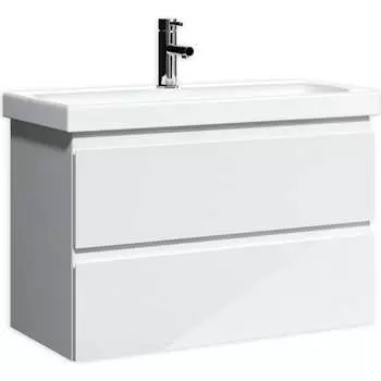 Подвесная тумба под умывальник Moduo 80 Домино Graffo В2 DGr2103T