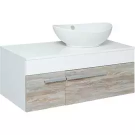 Подвесная тумба под умывальник Moduo Square 50/Гамма 56 Runo Вудлайн 100 00-00001011