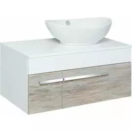 Подвесная тумба под умывальник Moduo Square 50/Гамма 56 Runo Вудлайн 85 00-00001010