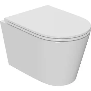 Подвесной безободковый унитаз Bauedge Bau Nimb Hurricane-2 BK0001-HQ2