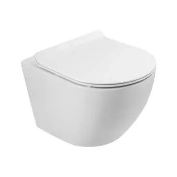 Подвесной безободковый унитаз BelBagno SFERA-TOR BB046CH-TOR/BB2111SC