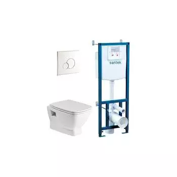 Подвесной безободковый унитаз Santek