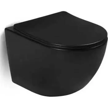 Подвесной безободковый унитаз Santi Line SL-5018MB