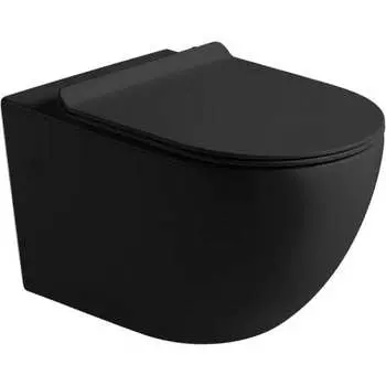 Подвесной безободковый унитаз Santi Line SL-5002MB