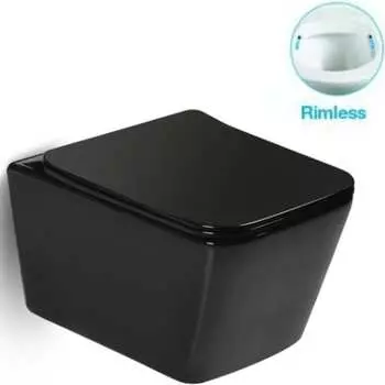 Подвесной безободковый унитаз Santi Line SL-5004MB