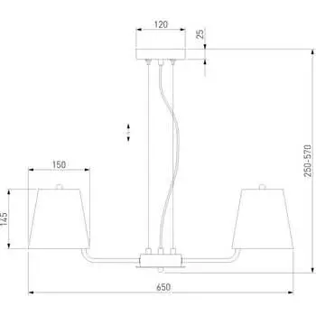 Подвесной светильник Eurosvet 60155/3 хром a065001