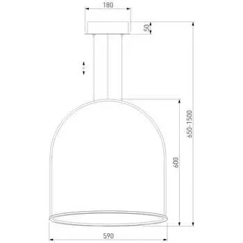 Подвесной светильник Eurosvet 90323/1 черный a064961