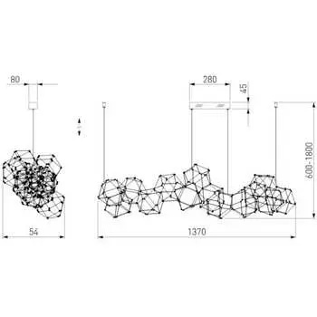 Подвесной светильник Eurosvet 90368/14 медь a065029