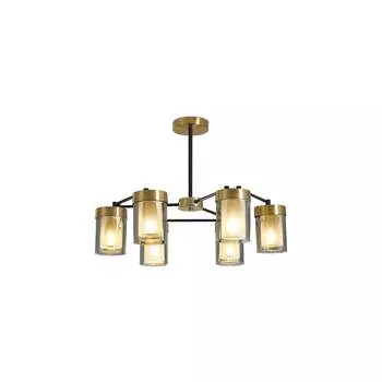 Подвесной светильник Freya Lora Черный и Латунь Металл FR5432PL-06BBS