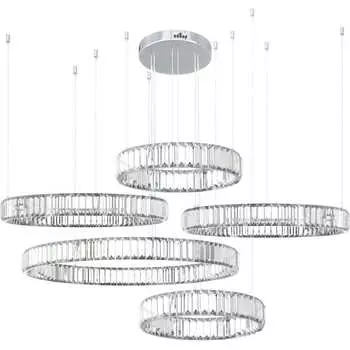 Подвесной светильник LOFT IT Crystal ring 10135/5 Chrome