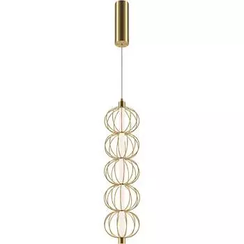 Подвесной светильник MAYTONI golden cage led MOD216PL-L10G3K