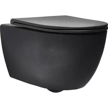 Подвесной унитаз SIMAS Rimless TR 18 black matt