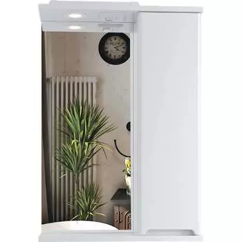 Подвесной зеркальный шкаф для ванной комнаты Sanstar Sanstar адель 50 белый 406.1-2.4.1