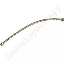 Подводка гибкая для воды, оплетка из нержавеющей стали (гайка/штуцер; 1/2"; 0.5 м) stayer 51015-g/s-050