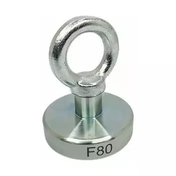 Поисковый односторонний магнит Проф-Магнит F80_K