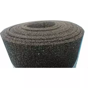 Покрытие ООО АМОРТЕКС из резиновой крошки 1500x6000x10 мм цвет черный 0036