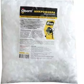 Полипропиленовое фиброволокно для штукатурки Obern 20668