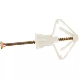 Полипропиленовый дюбель бабочка для пустотелых конструкций ЗУБР 4-301326