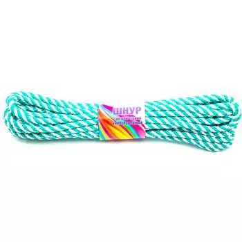 Полипропиленовый шнур фалового плетения с сердечником шпагат зеленый, 14 мм х 20 м 61012807