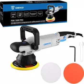 Полировальная орбитальная сетевая шлифмашина DEKO PDK-1600 PRO 085-1065