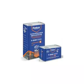 Полиуретановая двухкомпонентная эмаль для бетонного пола Finlux F-2040 4603783208616