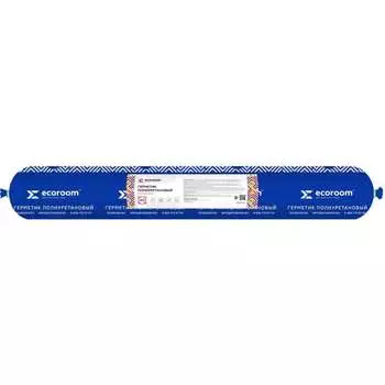 Полиуретановый герметик ECOROOM PU-40 серый 600 мл E-PUгер-3675/12