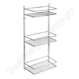 Прямая тройная полка для ванной комнаты и кухни FORA