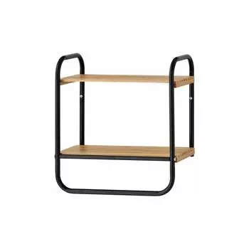 Полка подвесная в ванную комнату с планкой для полотенца UNISTOR OSAKA 211713