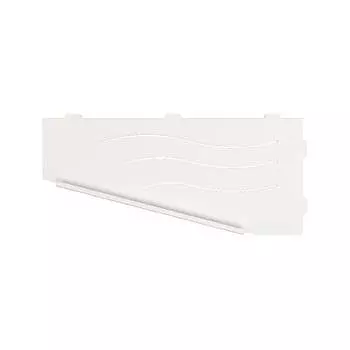 Полка RGW MT-11W/белая волна, металл 1,5 мм (левая) 49279911-01L