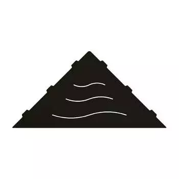 Полка RGW MT-02B/черная волна, металл 1.5 мм 49279902-04