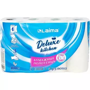 Полотенца бумажные LAIMA Deluxe 115400