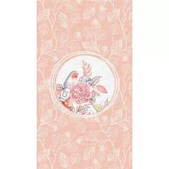 Полотенце вафельное Verossa Птички розовые 2 757408