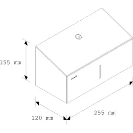 Полотенцедержатель для отдельных бумажных полотенец merida stella mini металлический asm201