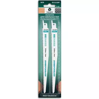 Полотно для сабельной пилы по дереву и металлу MKSS Toolbox MK0920 S1111DF MK09201111