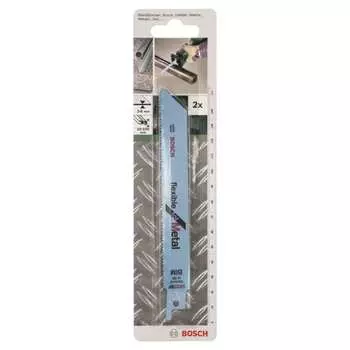 Полотно сабельное по металлу s922bf (152 мм; 14 tpi; 2 шт.) bosch 2609256705