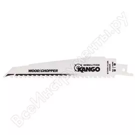 Полотно усиленное для сабельной пилы по дереву (152 мм; 5 tpi; 5 шт.) kango krb0605wcd