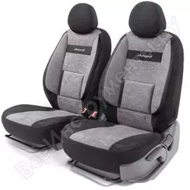 Получехлы на передние сиденья AUTOPROFI COMFORT COM-0405 BK/D.GY