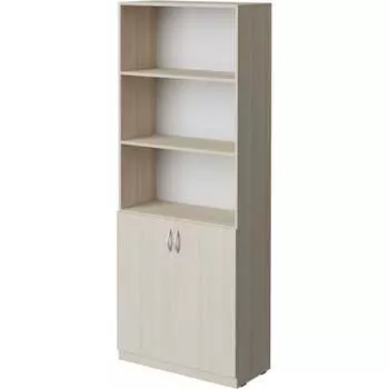 Полуоткрытый шкаф Альянс мебель ХИТ К-10 Ясень шимо светлый