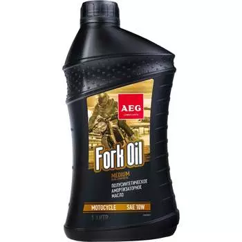 Полусинтетическое амортизаторное масло для вилок мотоциклов AEG Lubricants ForkOil 10W 33623