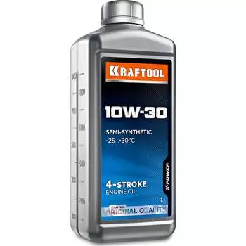 Полусинтетическое масло для четырехтактных двигателей KRAFTOOL 10W-30 41510-1
