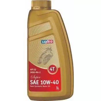 Полусинтетическое масло для четырехтактных двигателей LUXE jaso-ma-2 4t 10w40 super 122