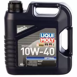 Полусинтетическое моторное масло LIQUI MOLY Optimal 10W-40 SL/CF;A3/B3 3930