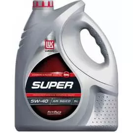Полусинтетическое моторное масло Лукойл СУПЕР SAE 5W-40, API SG/CD 3472601