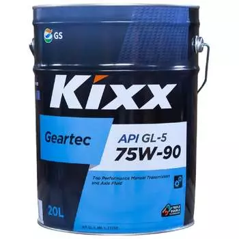 Полусинтетическое трансмиссионное масло KIXX GEARTEC 75w-90 (API GL-5, MIL-L-2105D) L2962P20E1