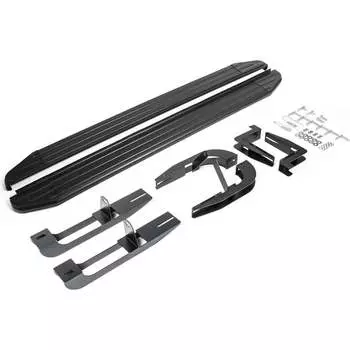 Пороги Hyundai Santa Fe II 2006-2012 Rival Premium-Black A173ALB.2302.1