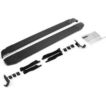 Пороги на автомобиль для Omoda C5 2022-н.в., 173 см, Rival Black F173ALB.0908.1