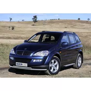 Пороги SsangYong Kyron I рестайлинг 2007-2015 Rival Silver F173AL.5301.1