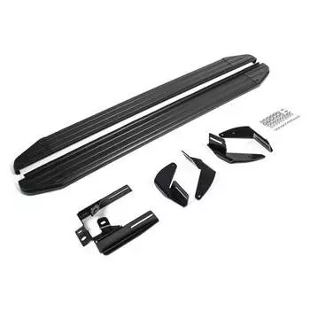 Пороги Toyota Hilux VII 2005-2011 2011-2015 Rival Premium-Black A193ALB.5703.1